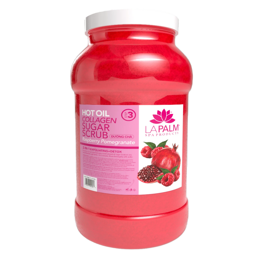 LA PALM Hot Oil Sugar Scrub Raspberry Pomegranate