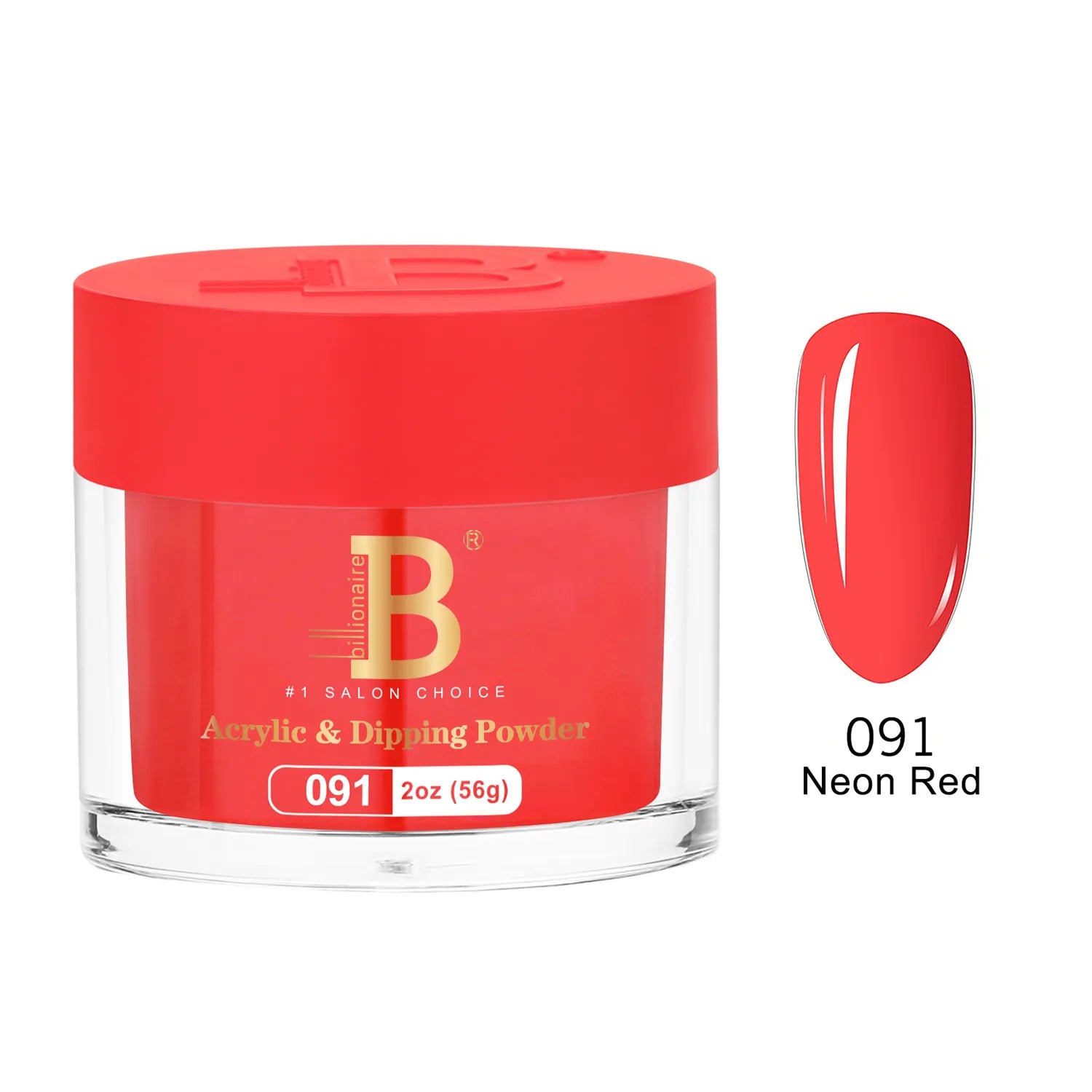 Billionaire - Imperial Dip Powder - Neon Red - #091