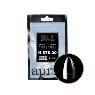 Aprés Gel-X Natural Stiletto Short Refill Bag