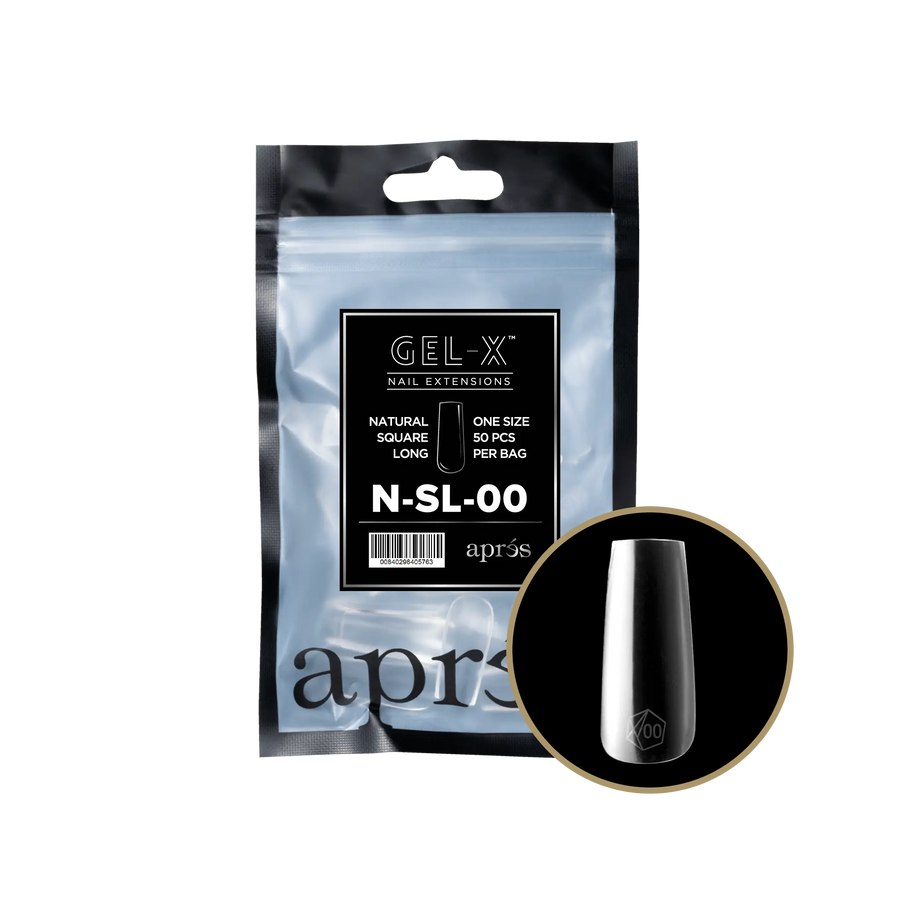 Aprés Gel-X Natural Square Long Refill Bag