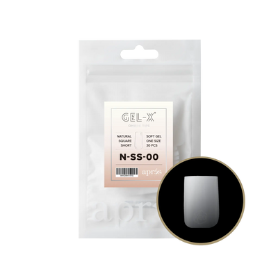 Aprés Gel-X Natural Square Short Refill Bag (15)