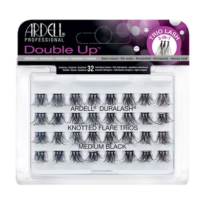 Ardell DOUBLE UP KNOTTED FLARE TRIO INDIVIDUALS - MEDIUM Eyelashes