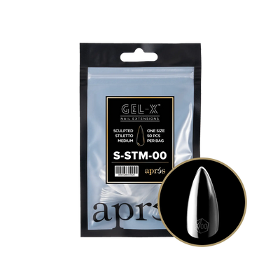 Aprés Gel-X Sculpted Stiletto Medium Refill Bag