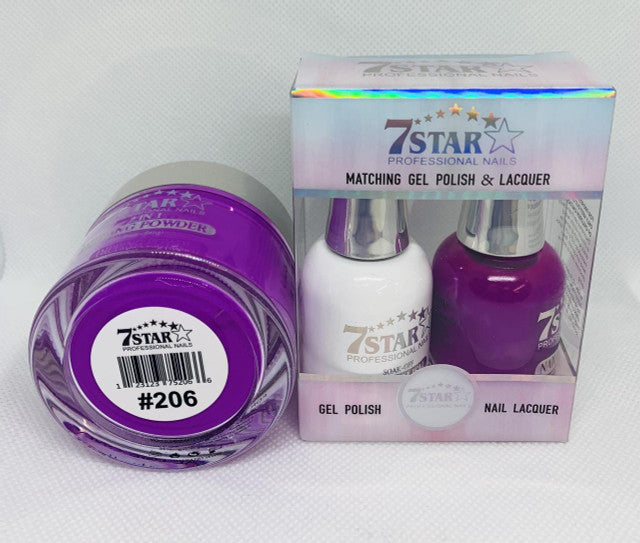 7 Star Gel & Lacquer Duo #206