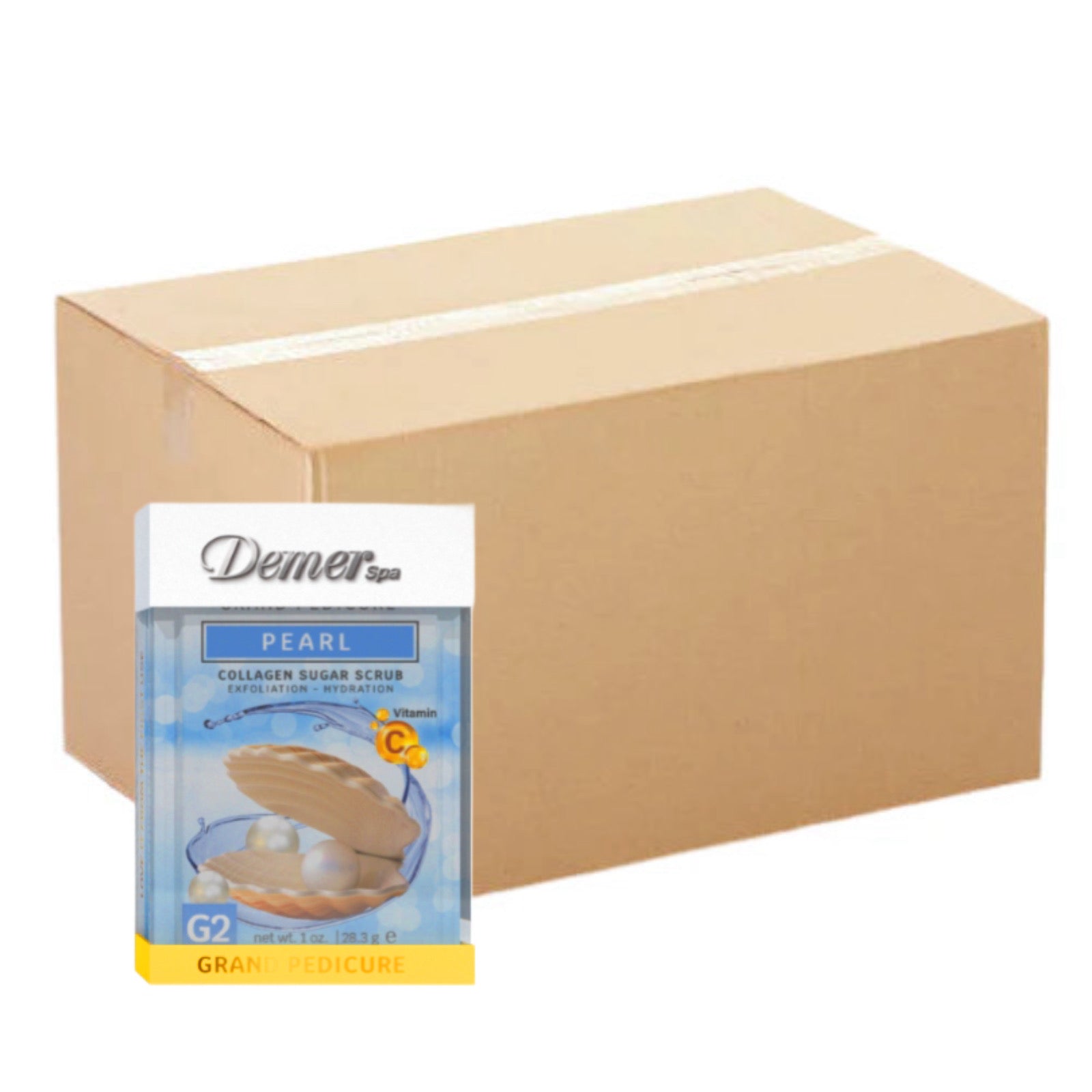 Demer 4 in 1 Pedicure- Pearl 1 Kit - 60 Kit/Case