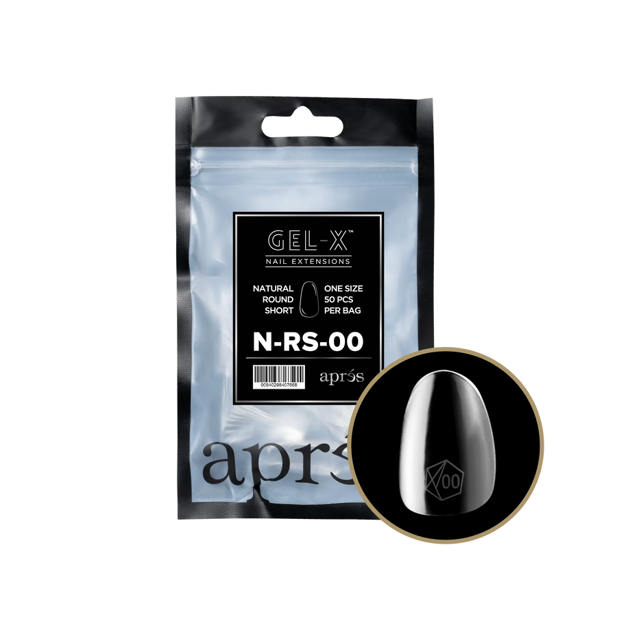 Aprés Gel-X Natural Round Short Refill Bag