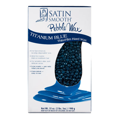 Satin Smooth Pebble Wax Blue
