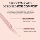 Kiara Sky -  90° Angle Fiber Grip Tweezer
