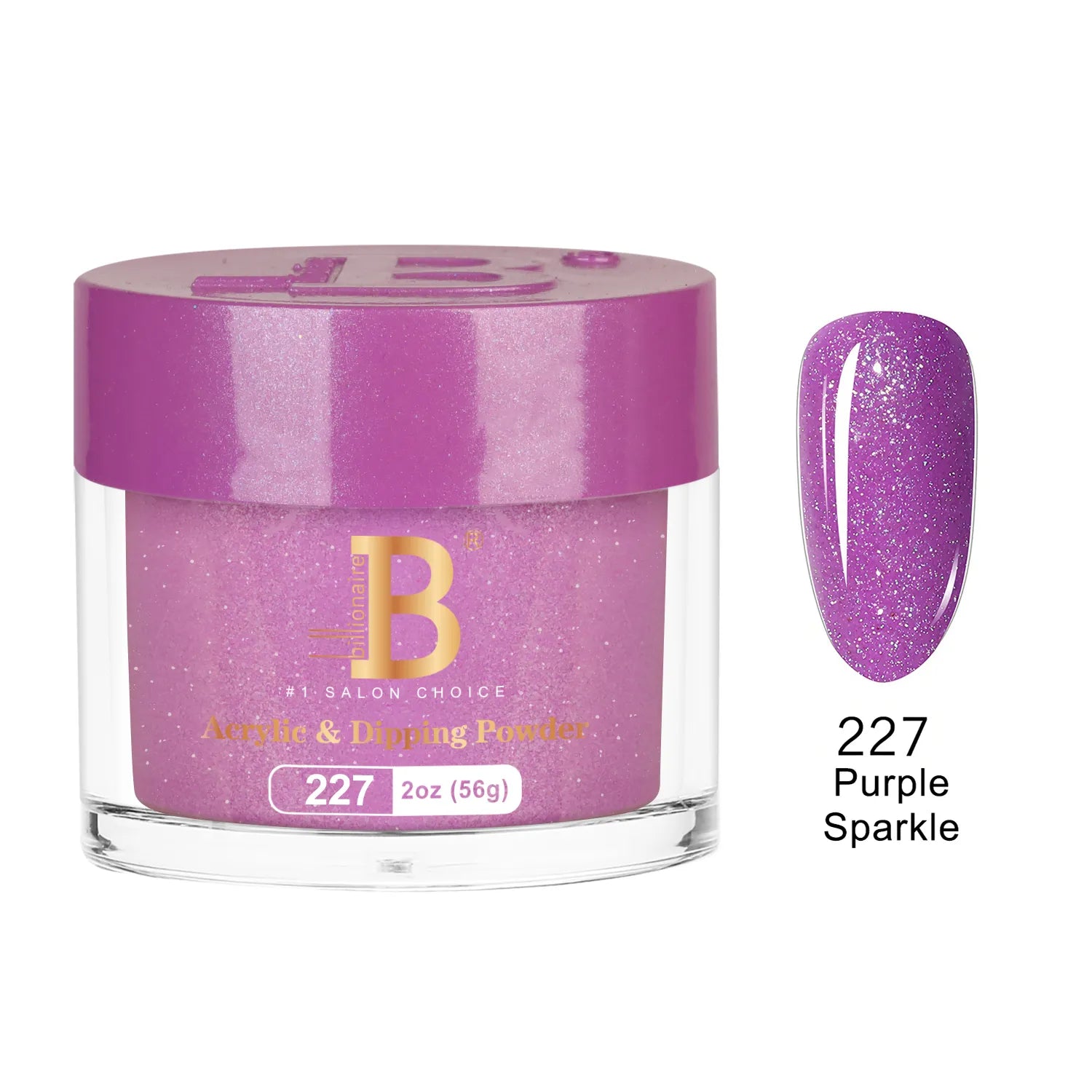 Billionaire - Imperial Dip Powder - Purple Sparkle - #227