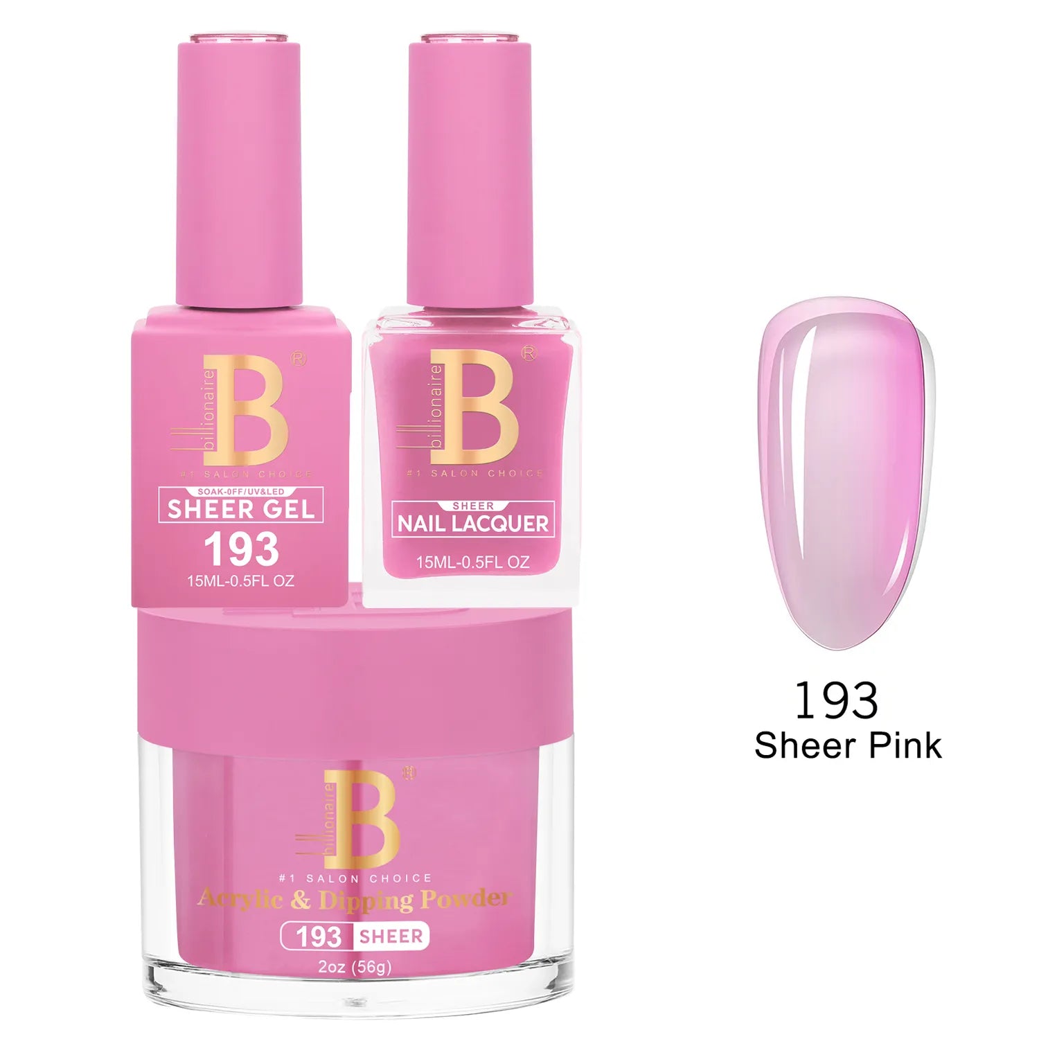 Billionaire - Imperial Trio - Sheer Pink - #193