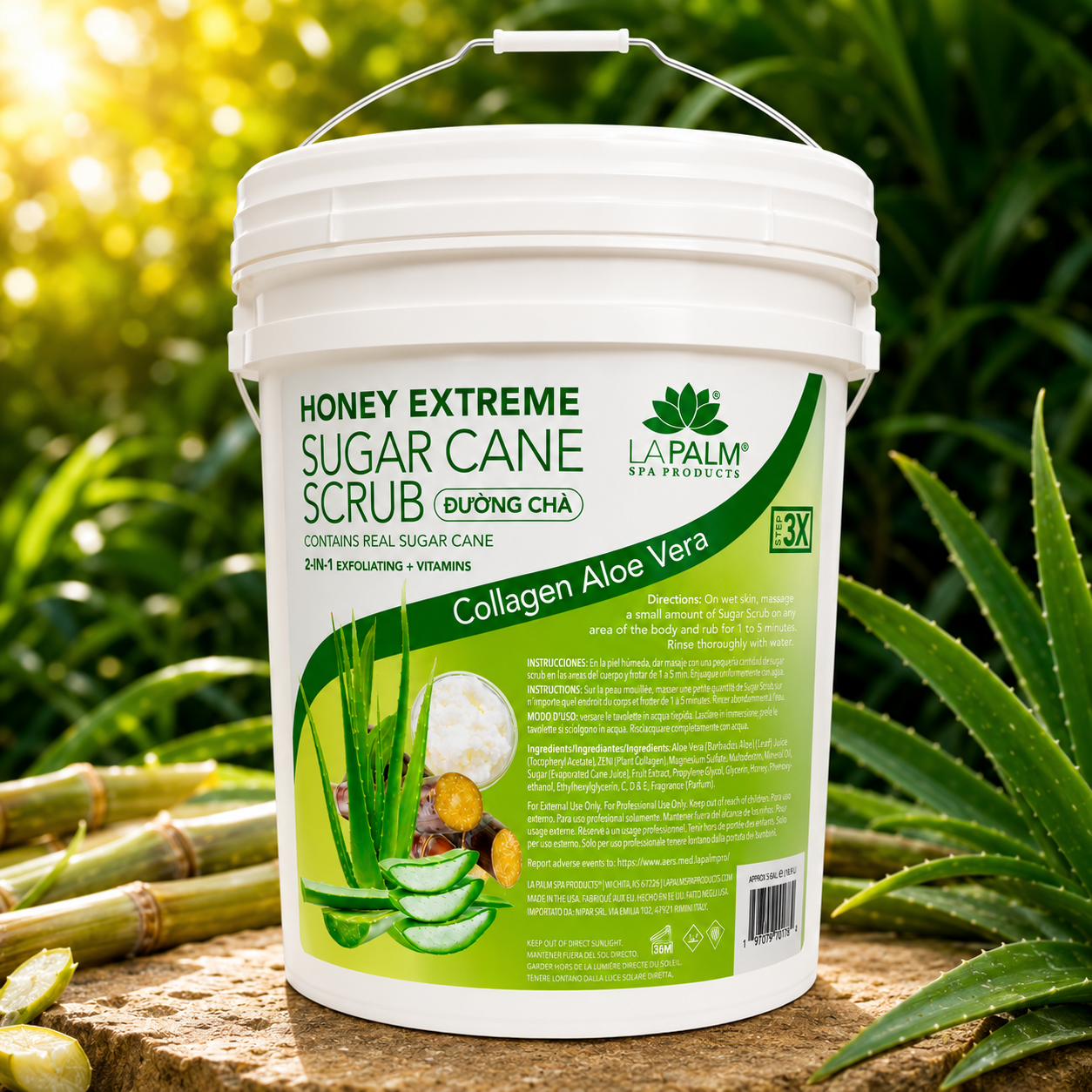 La Palm - LP SUGAR SCRUB ALOE VERA BK