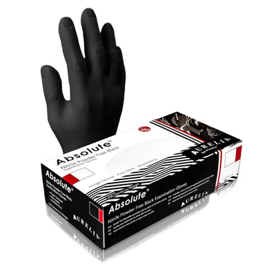 Aurelia Absolute Black Nitrile Gloves
