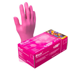 Aurelia Blush Pink Nitrile Gloves