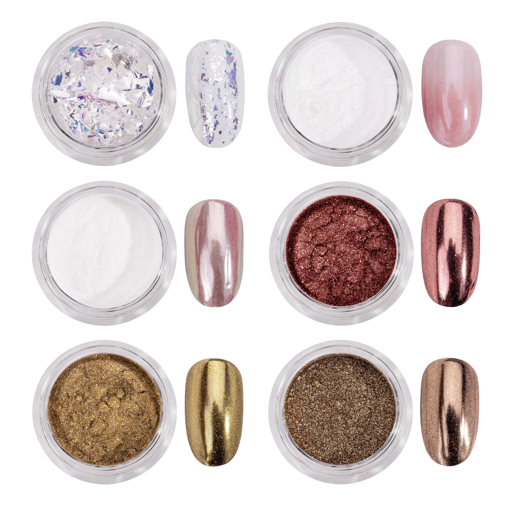 Mia Secret - Chrome Mirror Powders Collection (6pc)