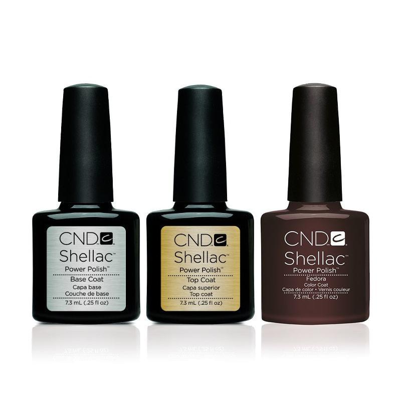 CND - Shellac Combo - Base, Top & Fedora