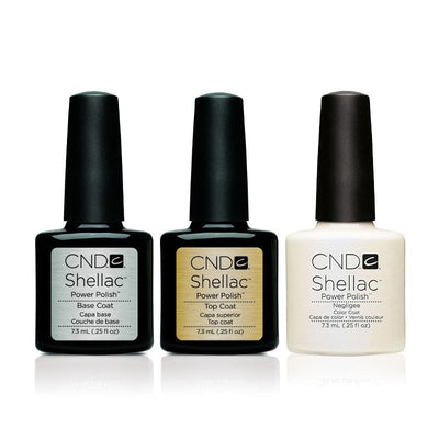 CND - Shellac Combo - Base, Top & Negligee