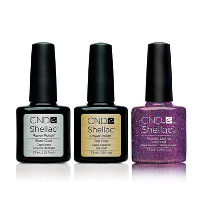 CND - Shellac Combo - Base, Top & Nordic Lights