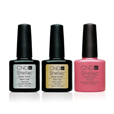 CND - Shellac Combo - Base, Top & Rose Bud