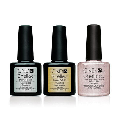 CND - Shellac Combo - Base, Top & Safety Pin