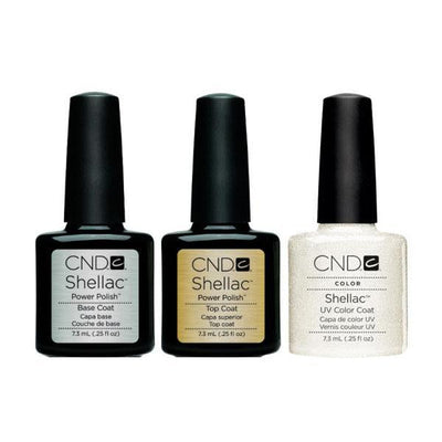 CND - Shellac Combo - Base, Top & Silver VIP Status
