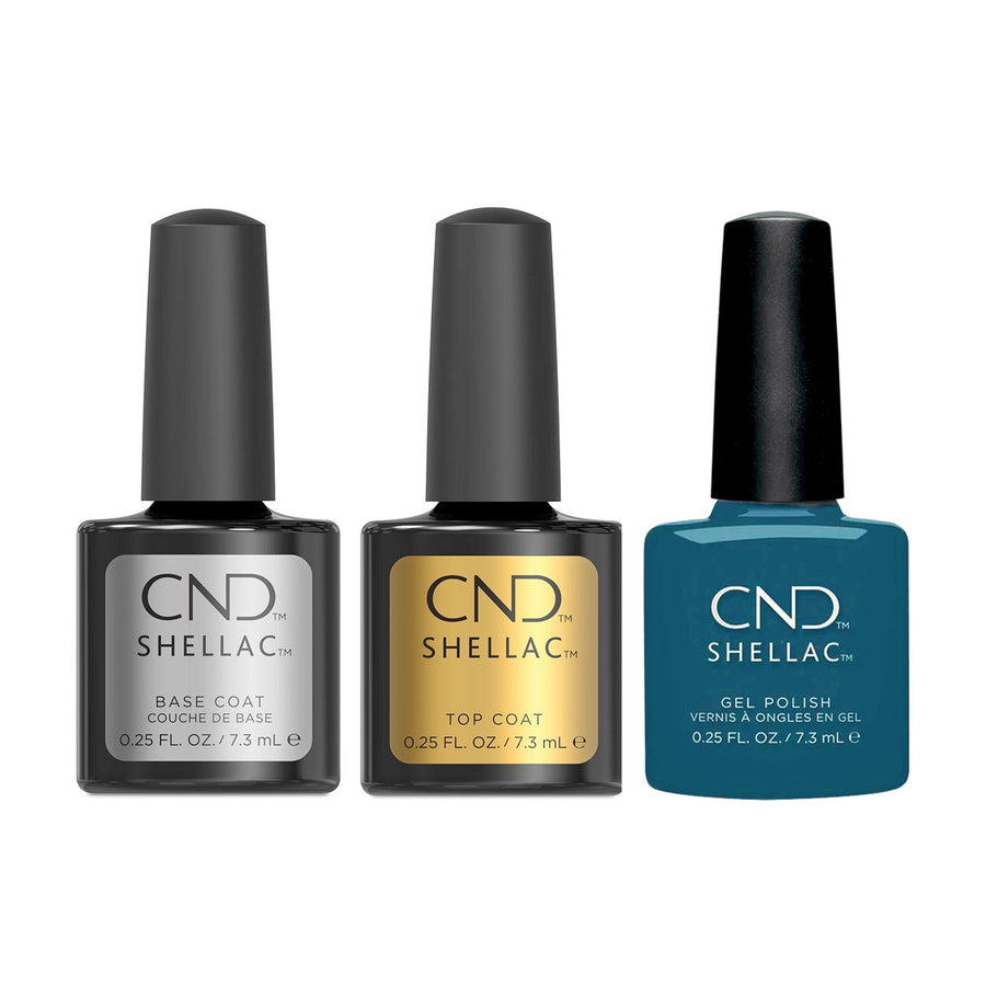 CND - Shellac Combo - Base, Top & Teal Time