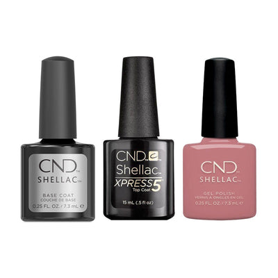 CND - Shellac Xpress5 Combo - Base, Top & Petal Party (0.25 oz)