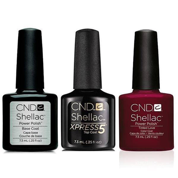 CND - Shellac Xpress5 Combo - Base, Top & Tinted Love (0.25 oz)