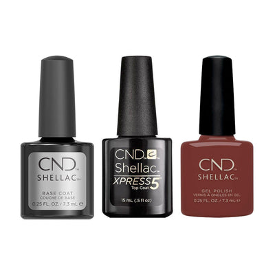 CND - Shellac Xpress5 Combo - Base, Top & Toffee Talk (0.25 oz)