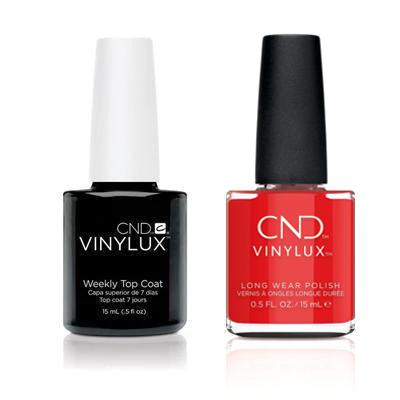 CND - Vinylux Topcoat & Poppy Fields 0.5 oz - #398