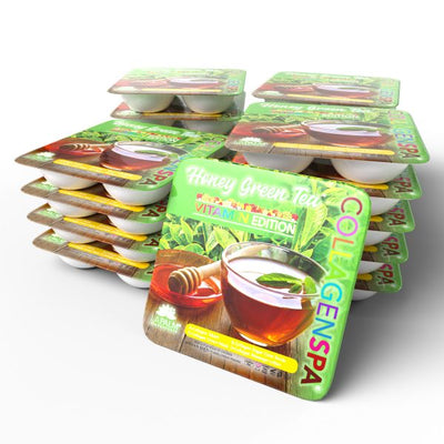 LA PALM CollagenSpa® 4 Step Pedi Tray Honey Matcha Green Tea