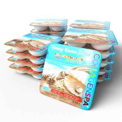 LA PALM CollagenSpa® 4 Step Pedi Tray Honey Ocean Pearl