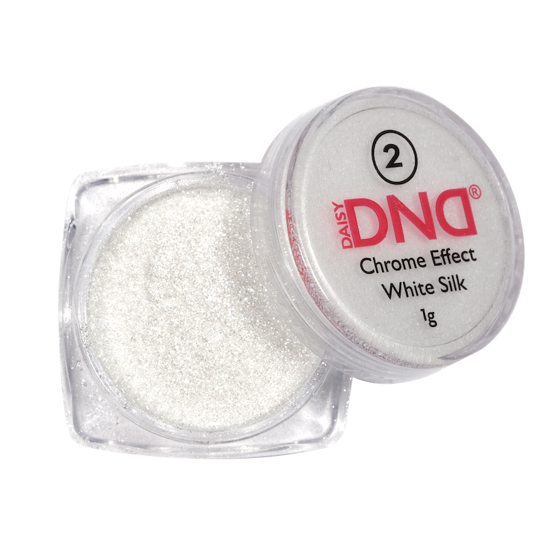 DND Chrome Effect White Silk #02