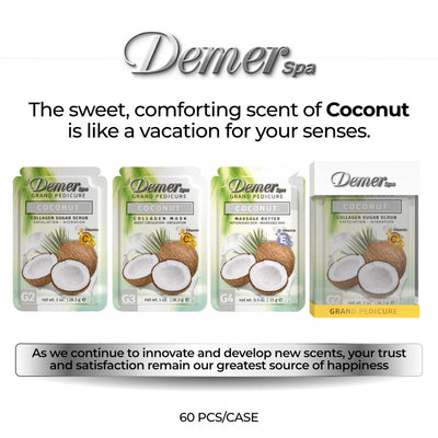Demer 4 in 1 Pedicure - Coconut 1 Kit - 60 Kit/Case