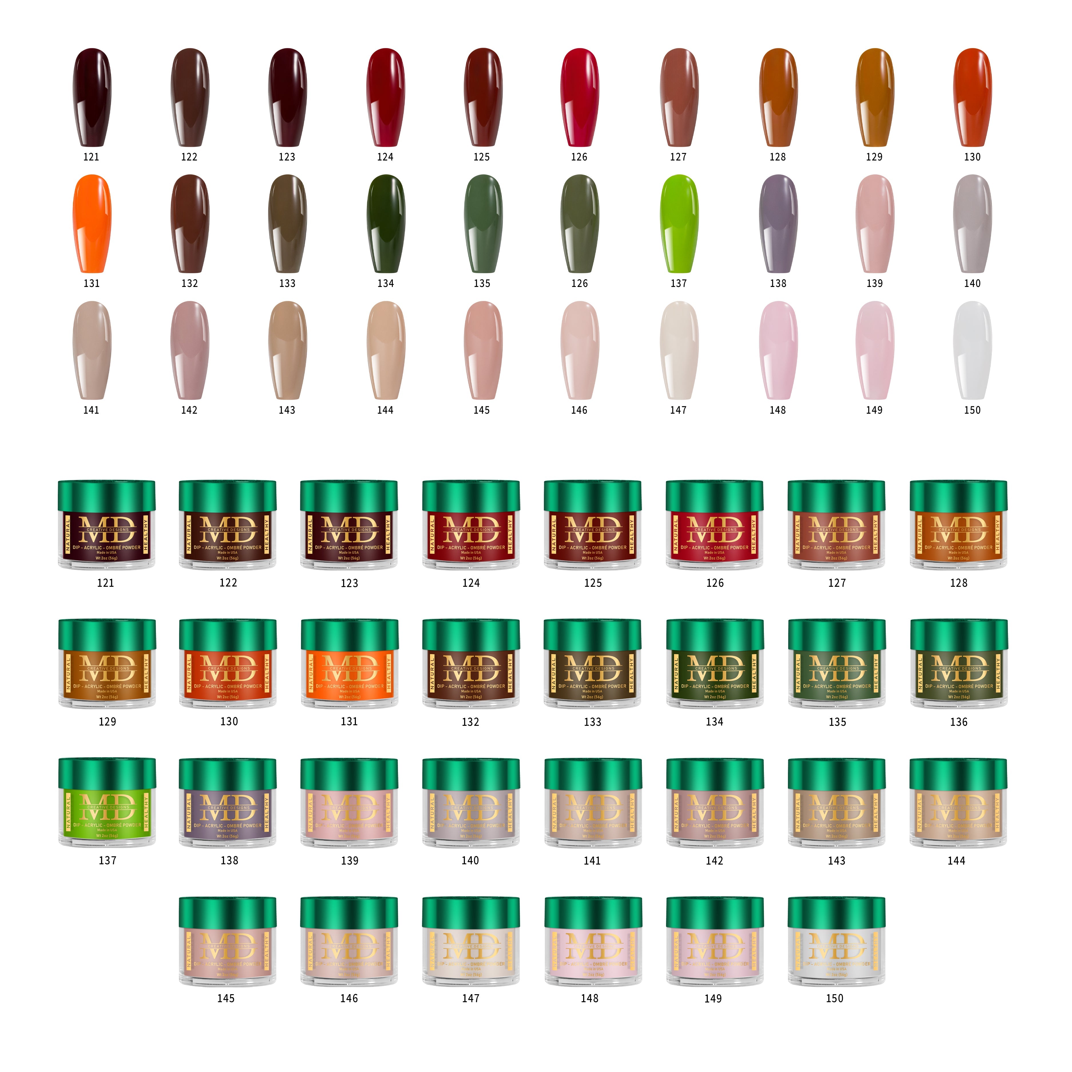 PLA - NATURALLY YOURS - 2-in-1 Dip & Acrylic Powder Collection