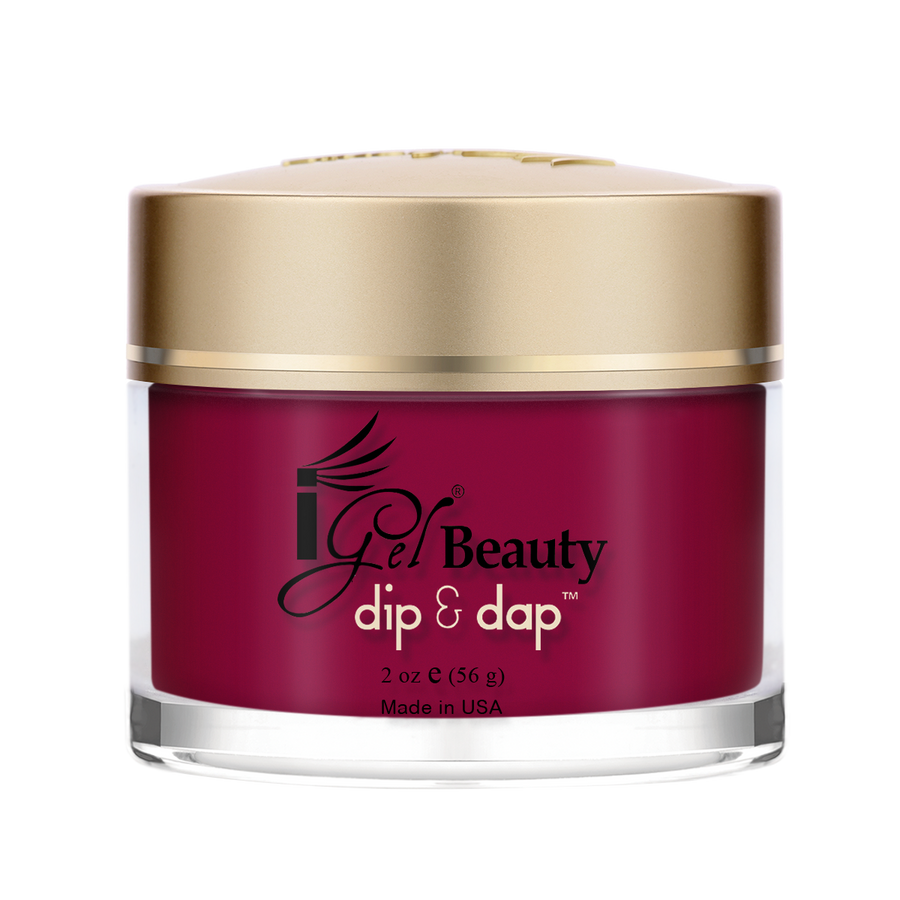 iGel Dip & Dap Powder - DD034 Dark Crimson - RECOMMENDED FOR DIP