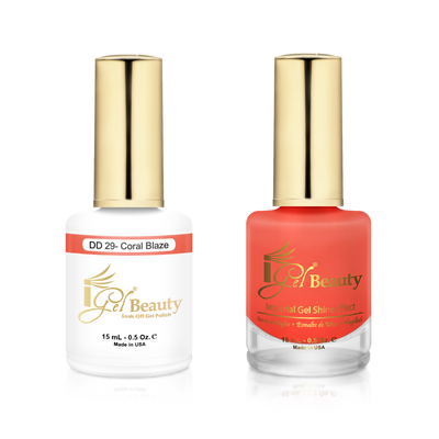iGel Beauty -  iGel Dip & Dap Duo - DD029 Coral Blaze