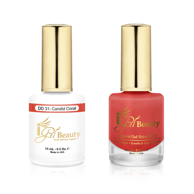 iGel Beauty -  iGel Dip & Dap Duo - DD031 Candid Coral