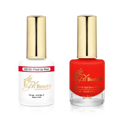 iGel Beauty -  iGel Dip & Dap Duo - DD065 Fired Up Red