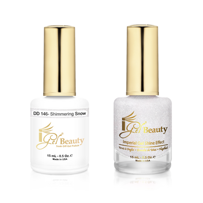 iGel Beauty -  iGel Dip & Dap Duo - DD146 Shimmering Snow