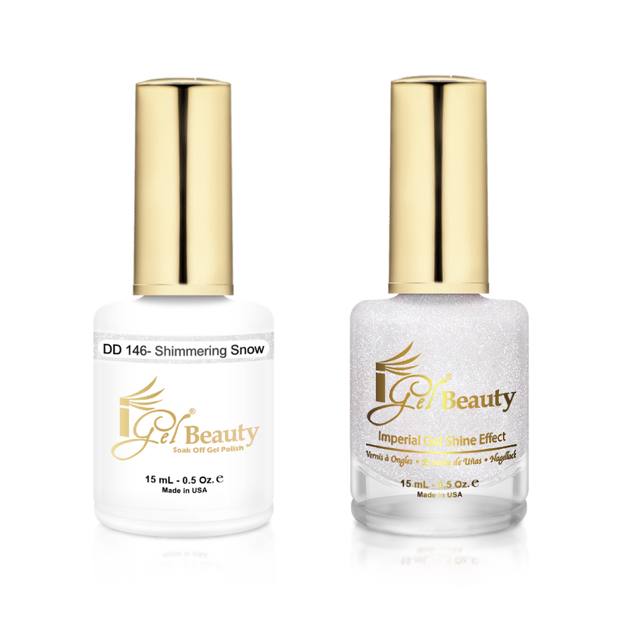iGel Beauty -  iGel Dip & Dap Duo - DD146 Shimmering Snow