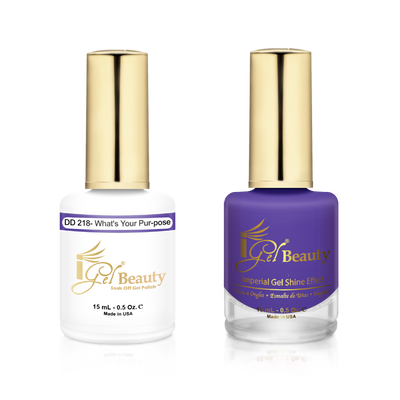 iGel Beauty -  iGel Dip & Dap Duo - DD218 What's Your Pur-Pose