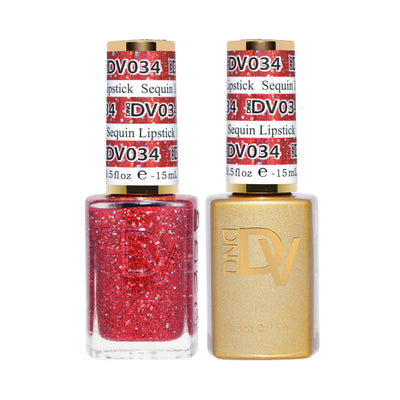 Sequin Lipstick DIVA #034  DUO Gel & Lacquer