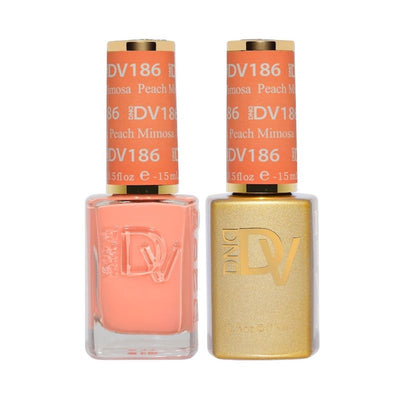 Peach Mimosa DIVA #186  DUO Gel & Lacquer