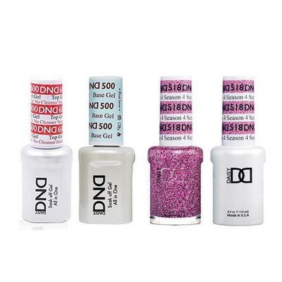 DND - #500#600 Gel & Lacquer Combo - 4 Season - #518