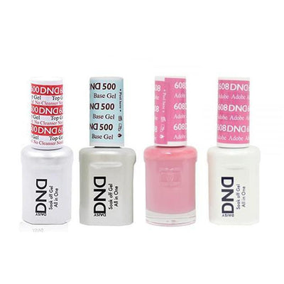 DND - #500#600 Gel & Lacquer Combo - Adobe - #608
