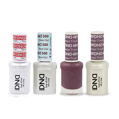 DND - #500#600 Gel & Lacquer Combo - Antique Purple - #489