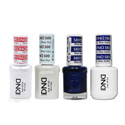DND - #500#600  Gel & Lacquer Combo - Blue Amber - #583