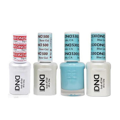 DND - #500#600  Gel & Lacquer Combo - Blue Lake CA - #530
