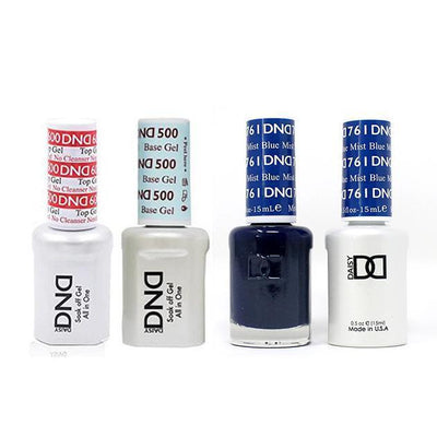 DND - #500#600 Gel & Lacquer Combo - Blue Mist - #761