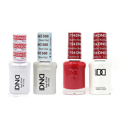 DND - #500#600 Gel & Lacquer Combo - Bonfire - #756